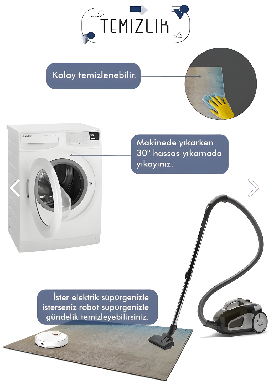 Roket ve Uzay Desenli Bebek- Çocuk halısı (HL25)